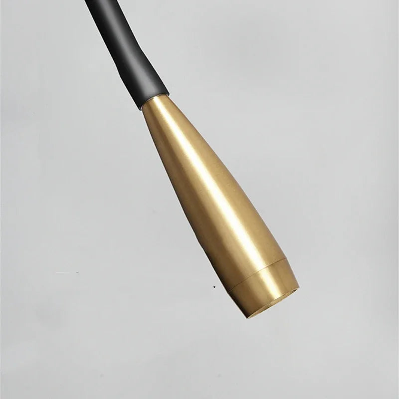 Afralia™ Adjustable Arm Copper Wall Lamp LED Bedside Reading Light