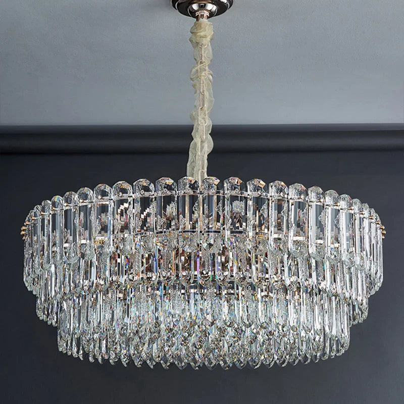 Afralia™ Crystal Chandelier: Postmodern High-End Light Luxury for Living & Dining Rooms
