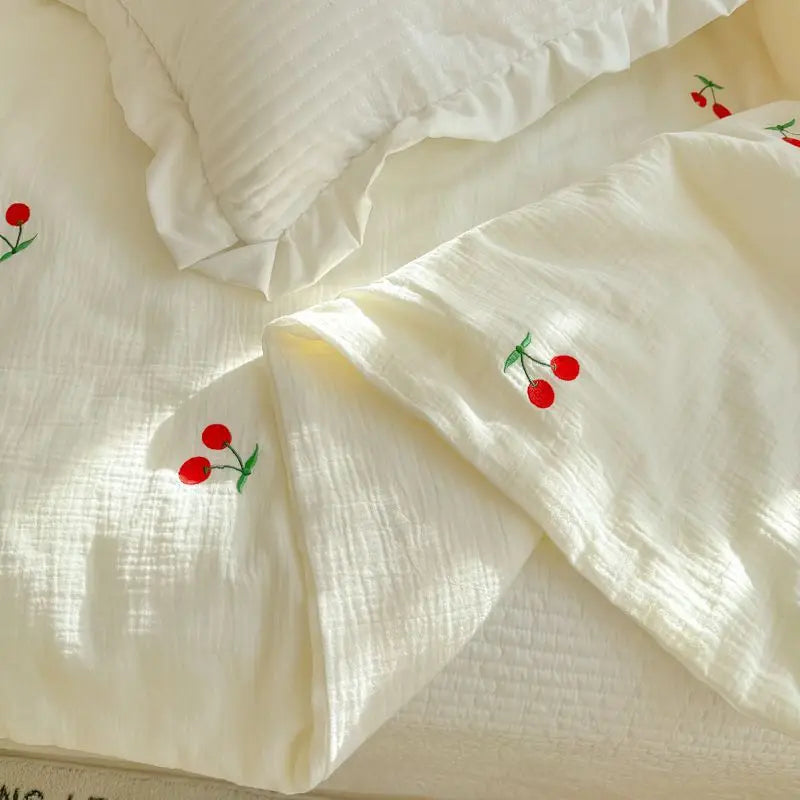 Afralia™ Double Layer Yarn Summer Quilt: Super Soft Skin-friendly Comforter Blanket