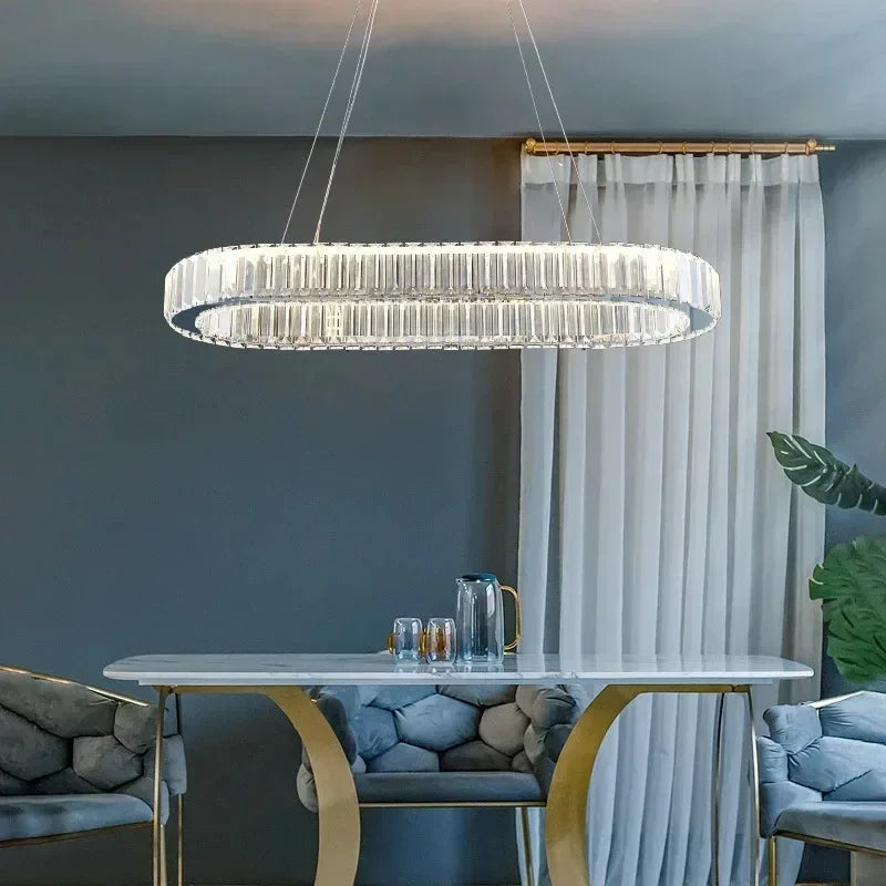 Afralia™ Crystal Ceiling Pendant Chandelier for Luxury Room Decor