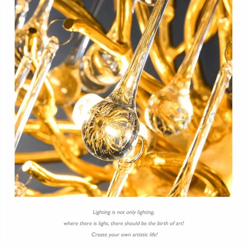 Afralia™ Crystal Branch Chandelier | Indoor Luxury Gloss Light for Living & Dining Room