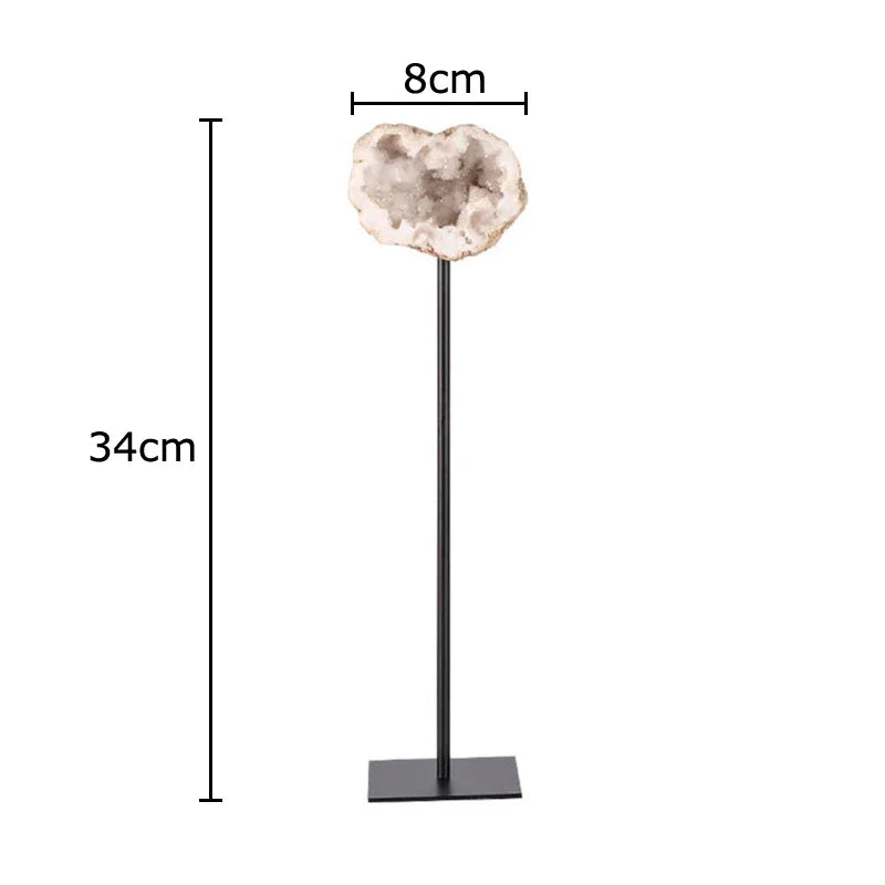 Afralia™ Minimalist Agate Desk Ornament for Stylish Living Room Decor