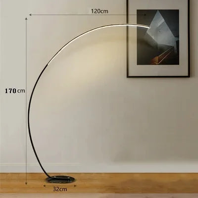 Afralia™ LED Arc Floor Lamp for Indoor Living Room Decor