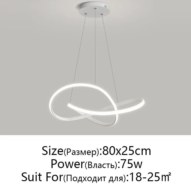 Afralia™ LED Chandelier Light: Modern Aluminum Acrylic Pendant for Dining Room & Restaurant