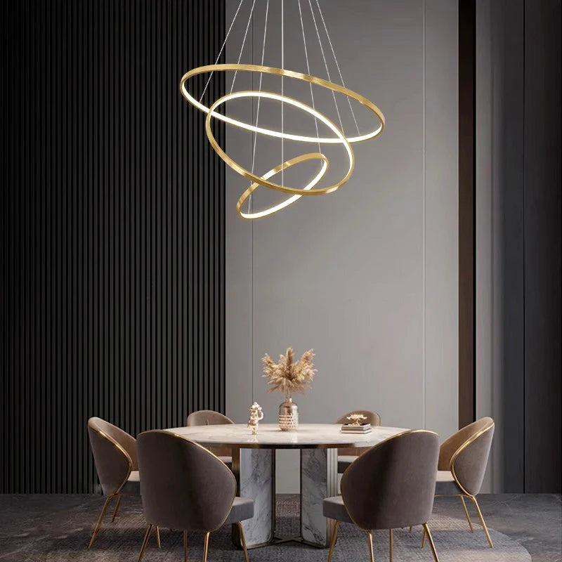 Afralia™ Modern Pendant Light Chandelier for Indoor Dining Room and Living Room