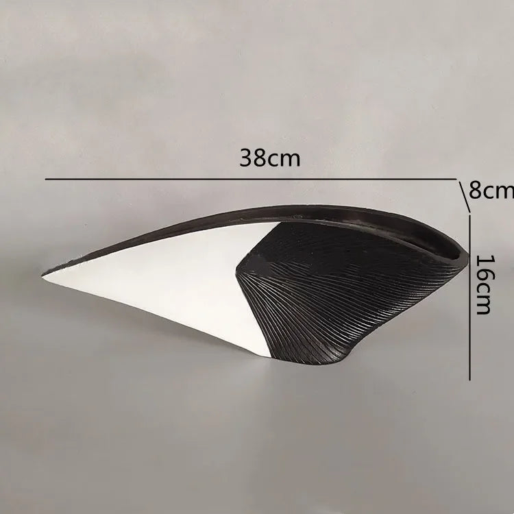 Nordic Style Resin Vase - Fan-shaped Decorative Craft for Home Decor by Afralia™