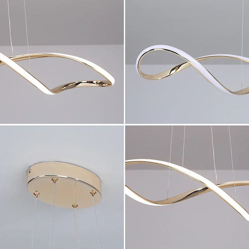 Afralia™ LED Pendant Light: Modern Hanging Lamp for Living Dining Room Kitchen Bar Loft
