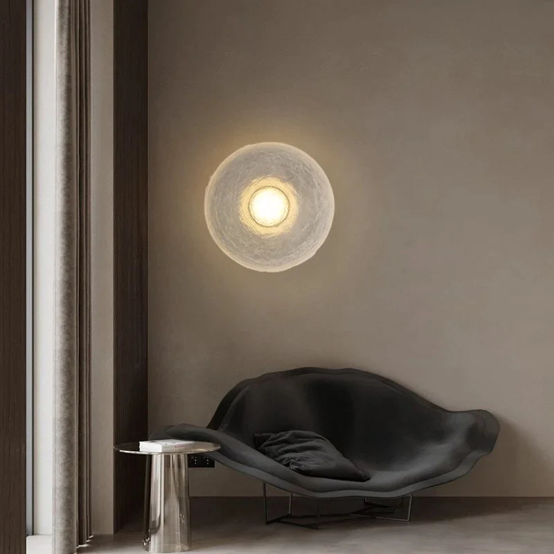 Afralia™ Wind Designer Round Wall Lamp - Bedroom Atmosphere Light