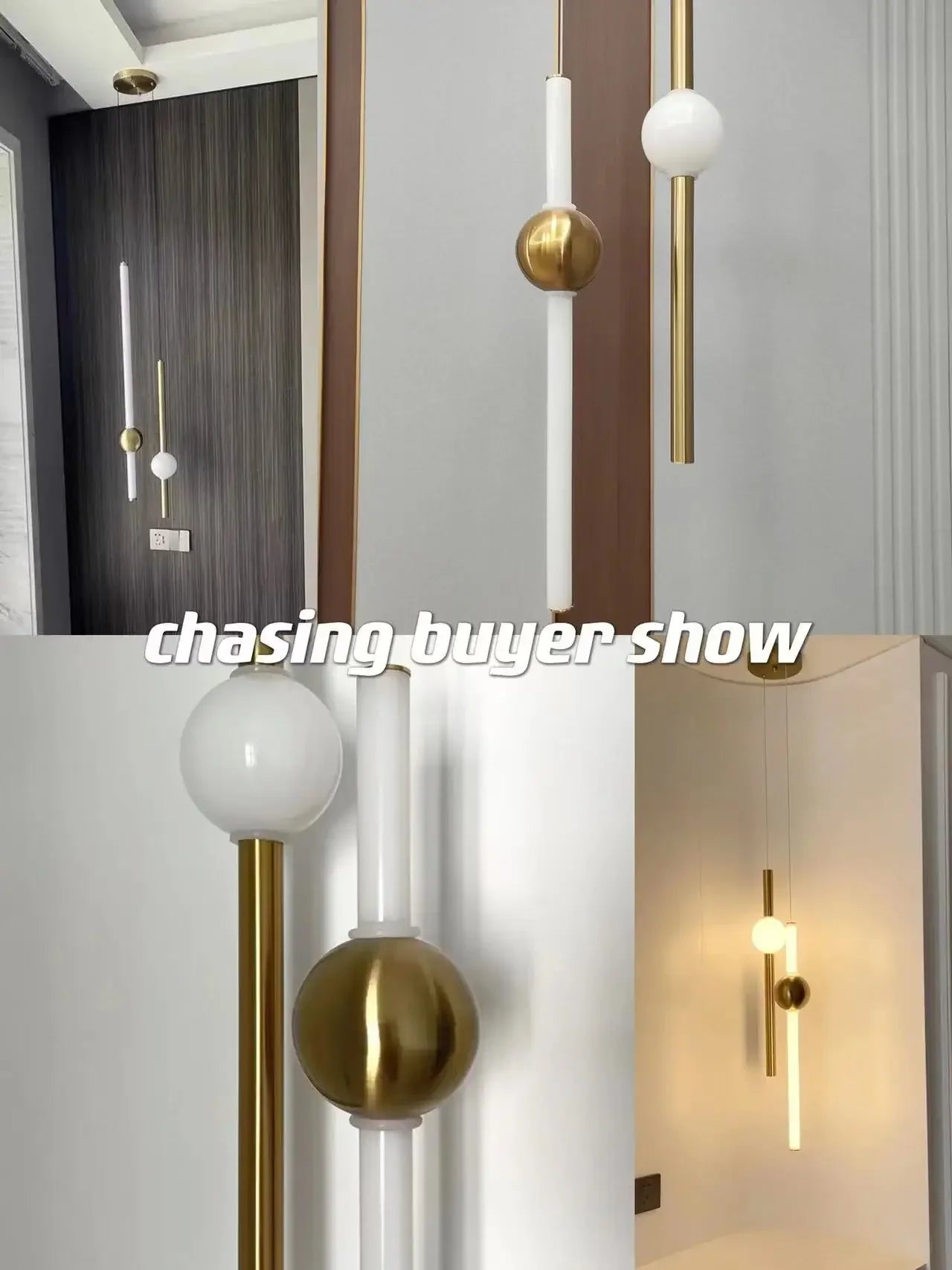 Afralia™ Glass Rod Pendant Light - Modern Long Hanging Lamp for Living Room, Bedroom & Shop