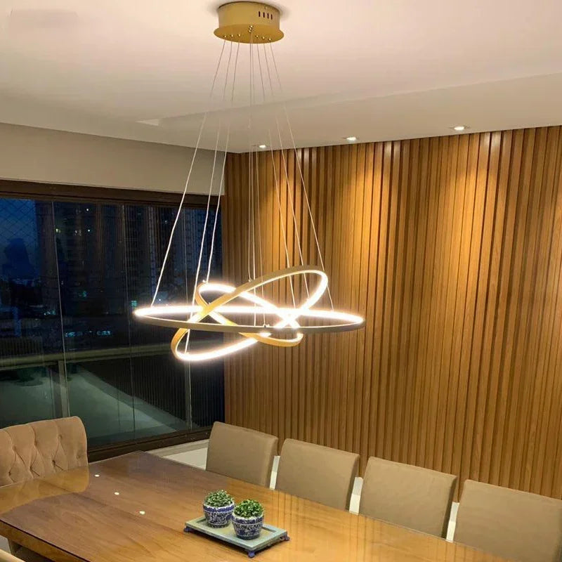 Afralia™ Modern Ring Chandelier for Dining and Living Room Lighting