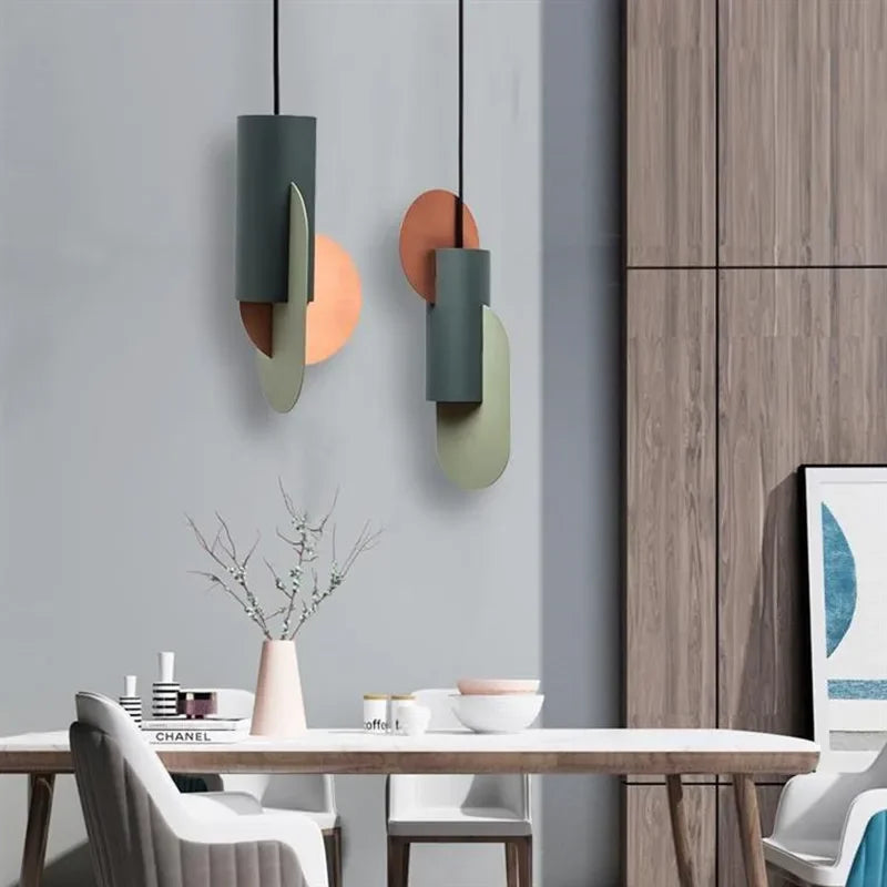 Afralia™ Macaron Pendant Light: Stylish Italian Design for Living Room, Bedroom, and Restaurant