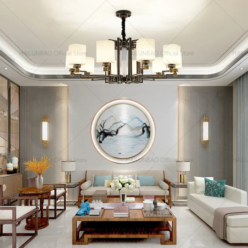 2024 New Duplex Villa Chandelier: Afralia™ High Jump Floor Hollow Lamps Lighting