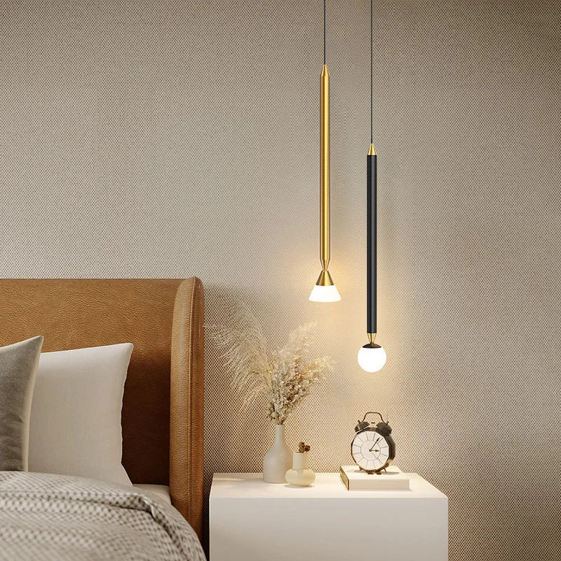 Afralia™ Nordic LED Pendant Lights for Living Room, Bedroom, Dining Room, and Bedside Lighting