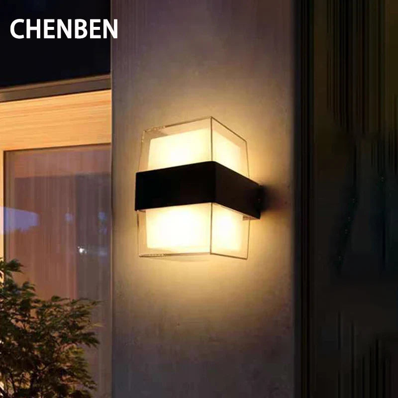 LED Wall Light by Afralia™: Modern Outdoor Porch Lamp for Home Decor, Terrace, and Garden Lighting.