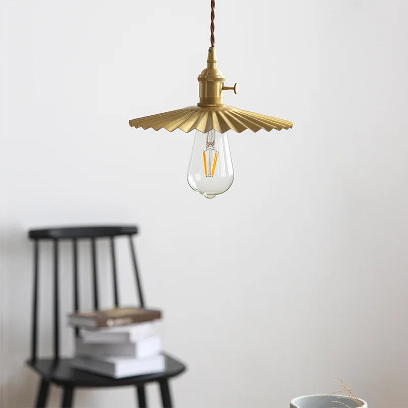 Afralia™ Nordic Copper LED Pendant Lamp for Modern Spaces