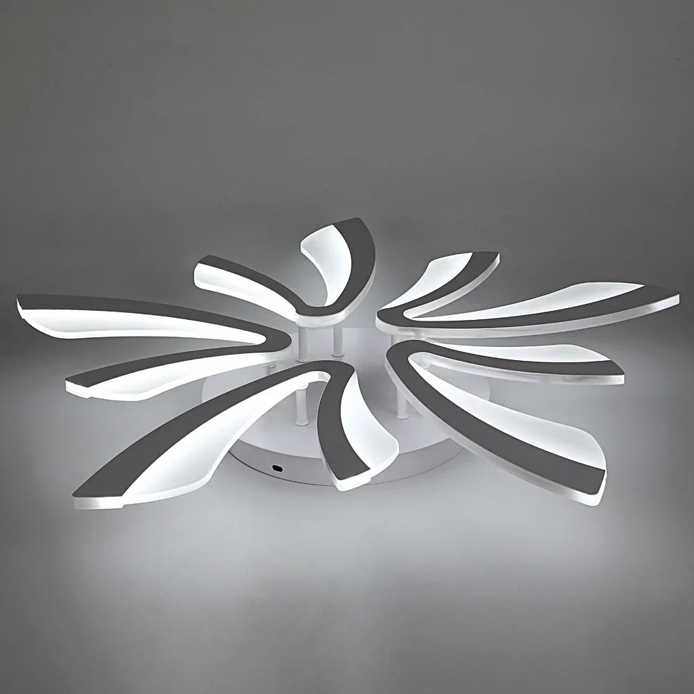 Afralia™ Acrylic Branch Design LED Ceiling Chandelier RC Dimming Light Fixture
