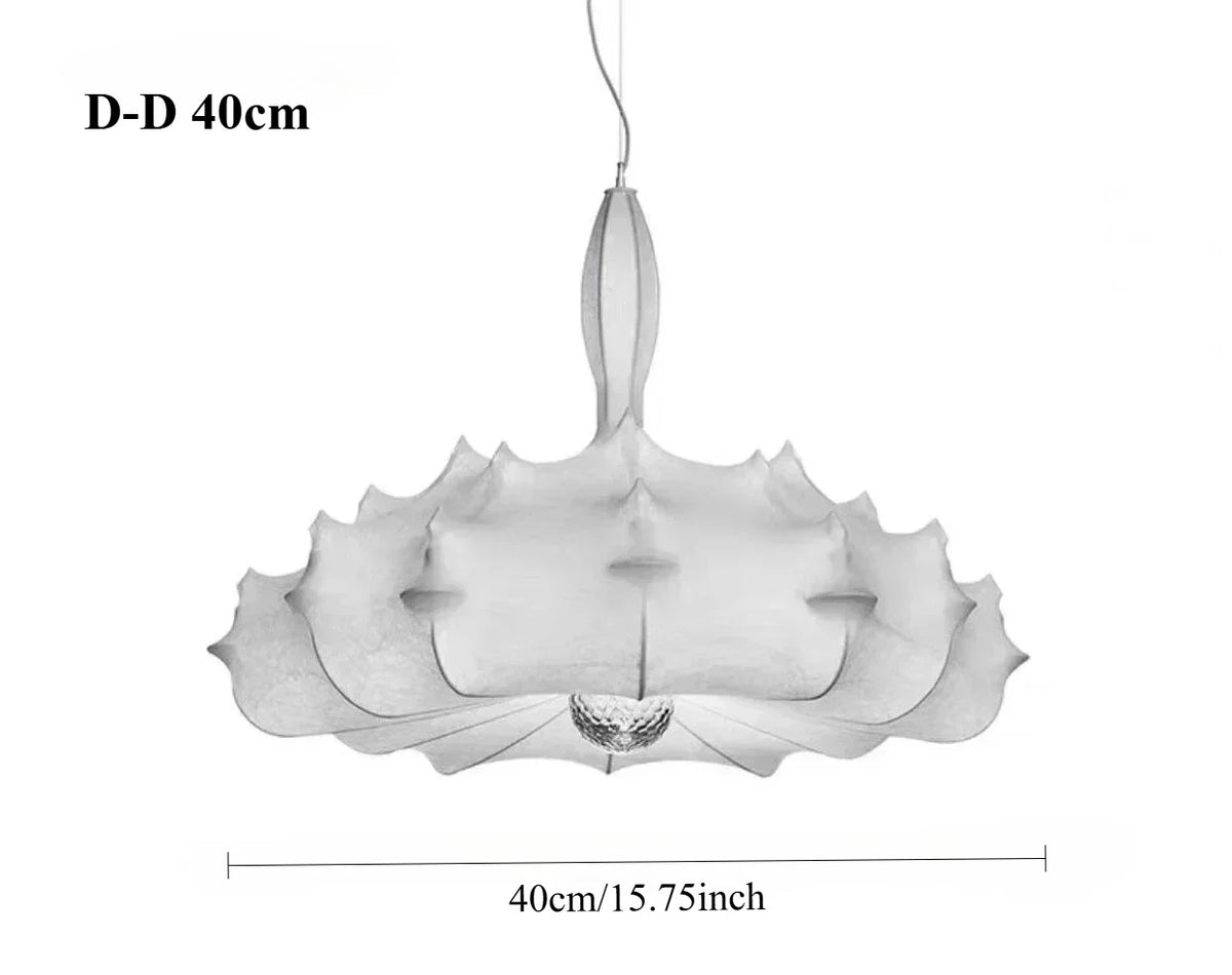 Afralia™ Wabi Sabi Silk Chandelier: Modern Designer Pendant Lighting for Living, Dining & Bedroom