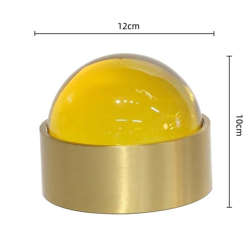 Afralia™ Metal Crystal Jewelry Box Stained Glass Sphere Geometric Storage Container