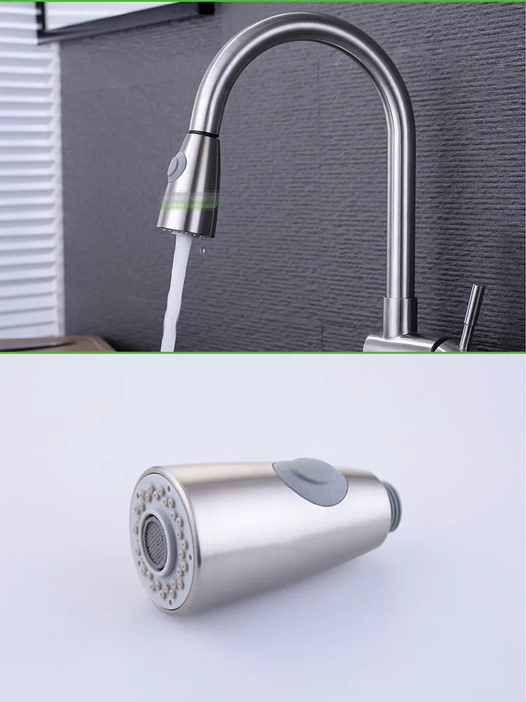 Afralia™ Shower Head Spouts Kitchen Faucet Nozzle Replacement Parts Dual Function