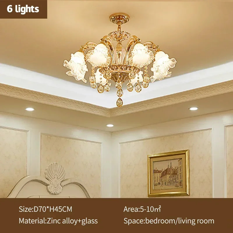 Afralia™ Crystal Ceiling Chandelier for Modern Luxury Living Room & Hotel Lobby