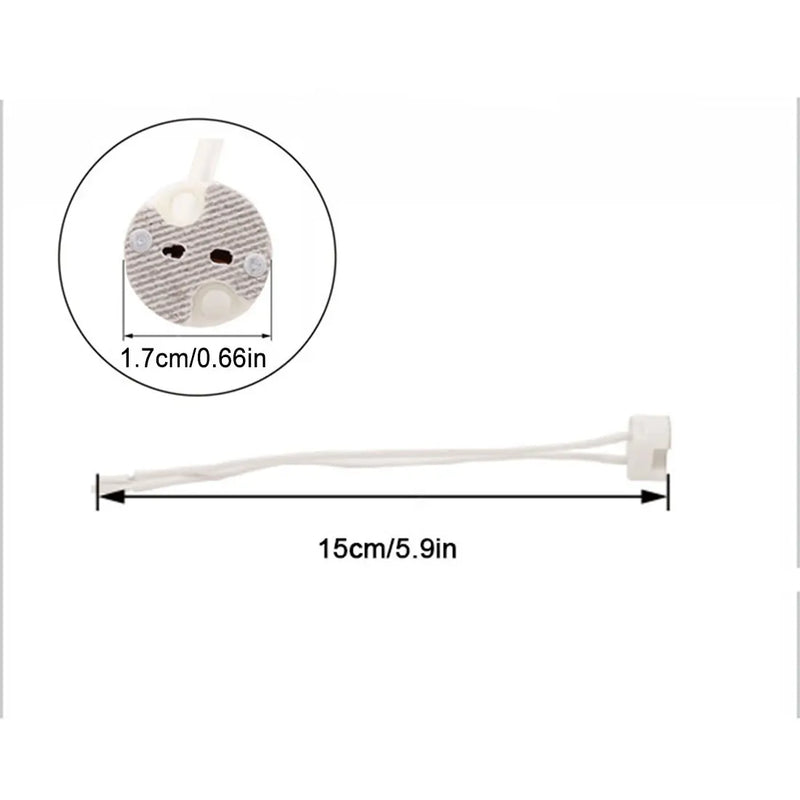 Afralia™ Ceramic Socket for MR16 MR11 Halogen LED Bulbs