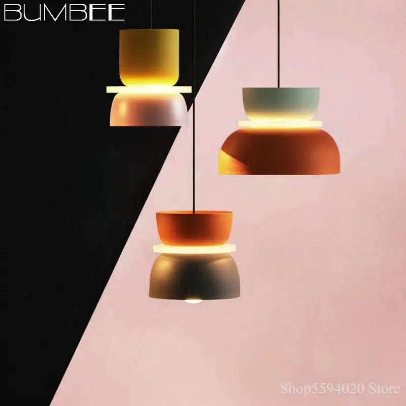 Afralia™ Makaron Pendant Lights Modern Hanging Lamp Luminaire for Living Room Decor