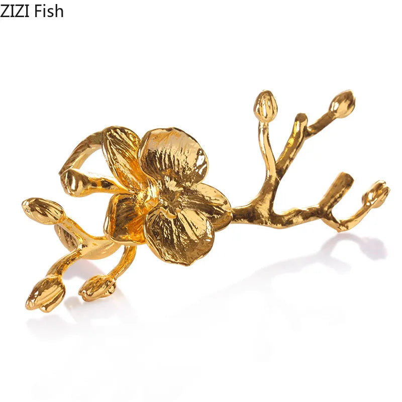 Afralia™ Stainless Steel Napkin Rings for Dining Table and Restaurant, Set of 2