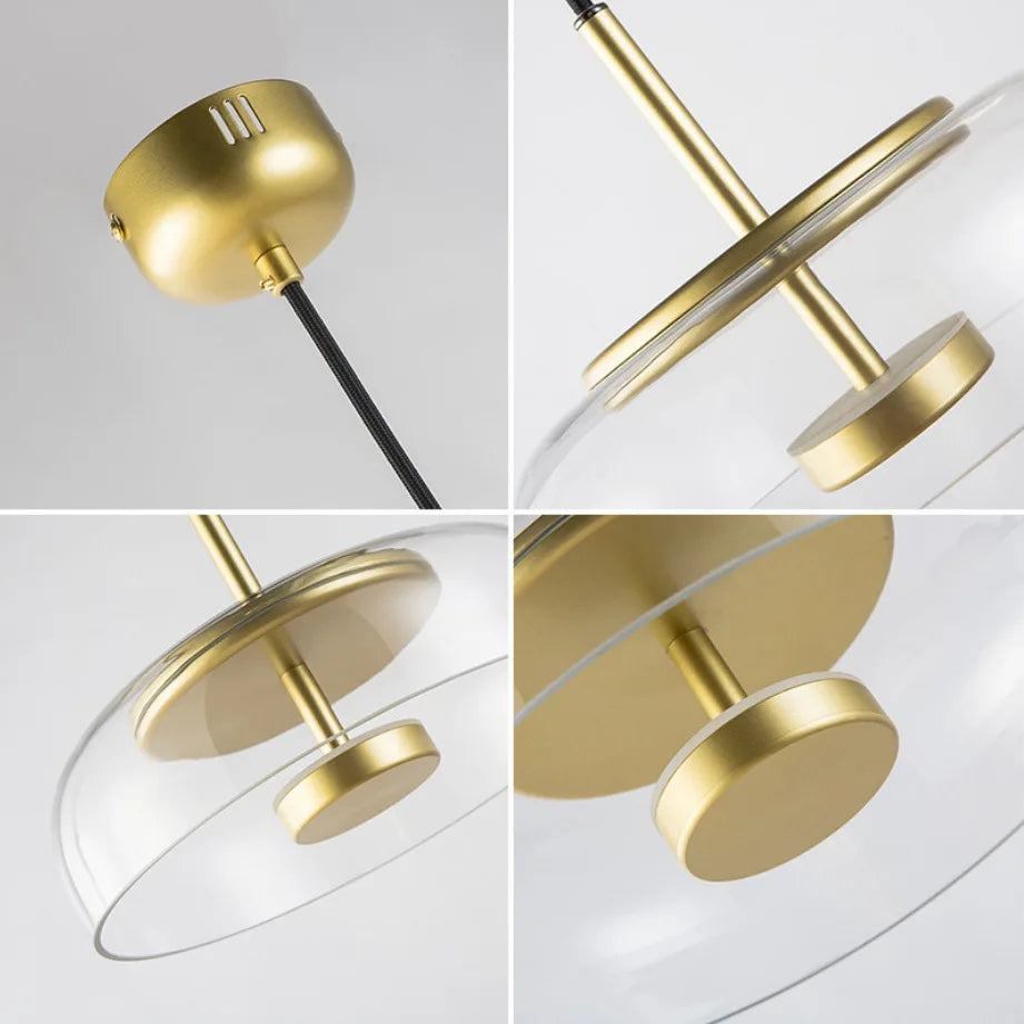 Afralia™ Glass Pendant Lamp Ceiling Hanging Light - Danish Designer Stylish Suspension