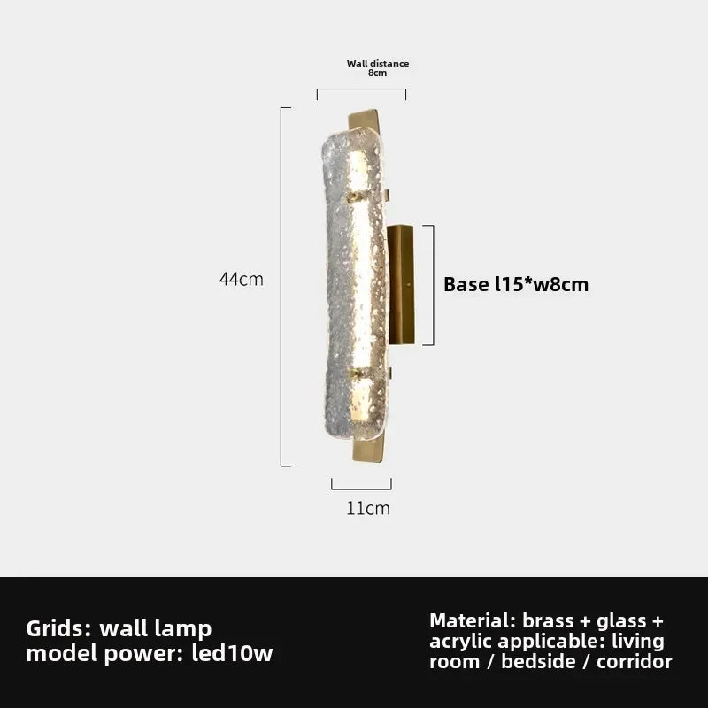 Afralia™ Luxury LED Wall Lamp: Copper/Chrome/Black Retro Decor Sconce