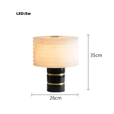Afralia™ Marble Element Table Lamp - Indoor Desk Light for Bedroom, Study & Home Decor