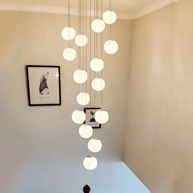 Afralia™ Nordic Dining Pendant Light Chandelier for Living Room, Indoor Ceiling Lamp