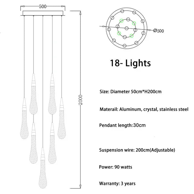 Afralia™ LED Crystal Chandelier for Home Decor & Lighting - Modern & Elegant Ceiling Light