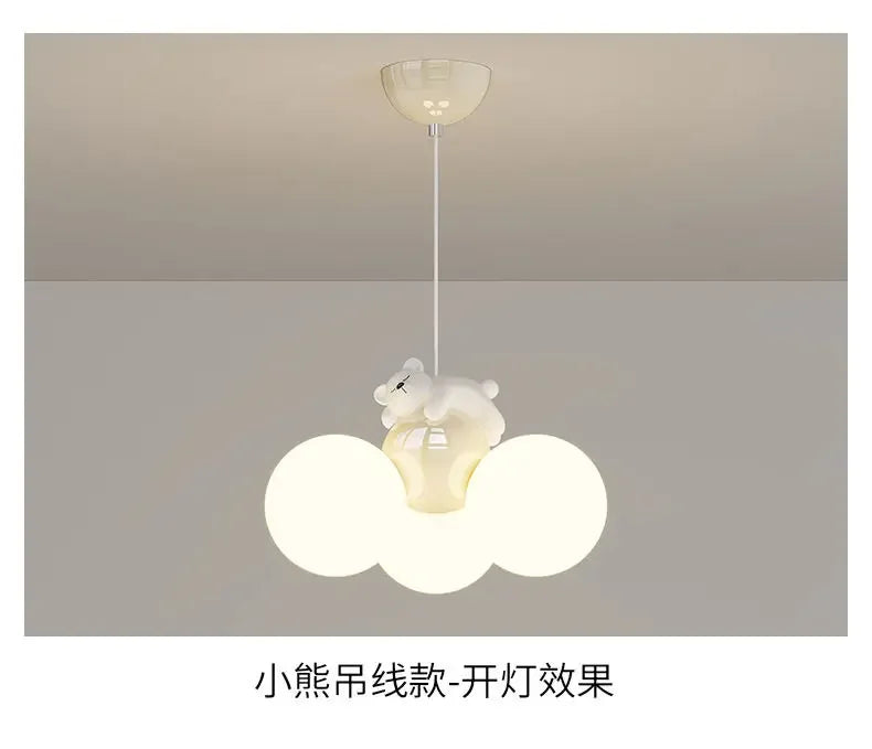 Afralia™ Nordic LED Chandelier Pendant Light for Children's Room, Bedroom, Dining Room