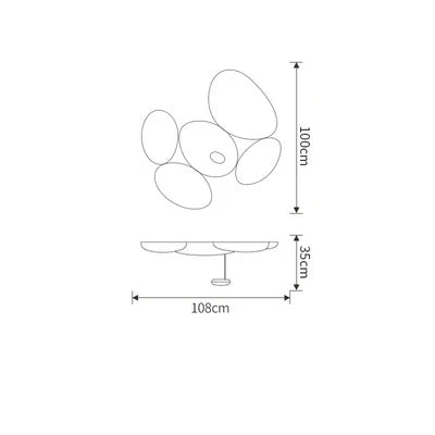 Afralia™ Modern Silver LED Ceiling Chandeliers Luxury Indoor Lighting Fixture