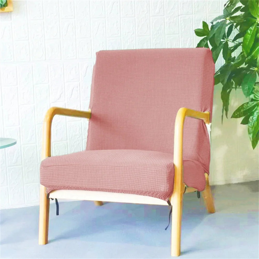 Afralia™ Jacquard Elastic Seat Cover Slipcover for Dining Room and Office Chairs