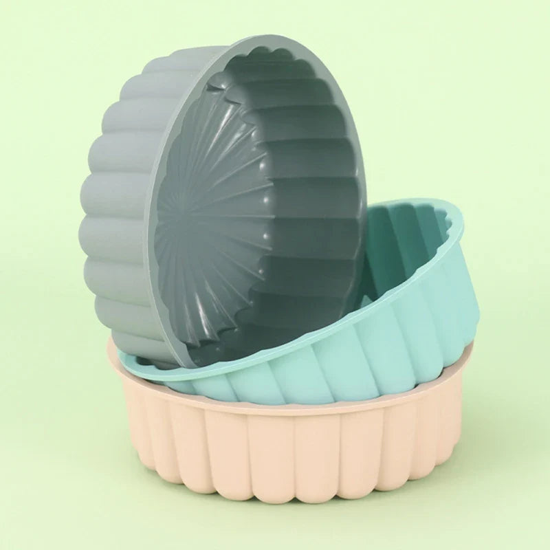 Afralia™ Silicone Airfryer Round Pot Tray Liner Pan Baking Mold Basket Accessories