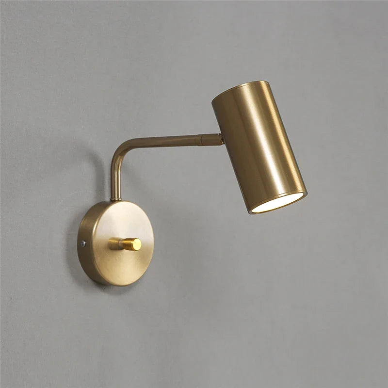 Afralia™ LED Rotatable Wall Lamps Black Gold White Sconce