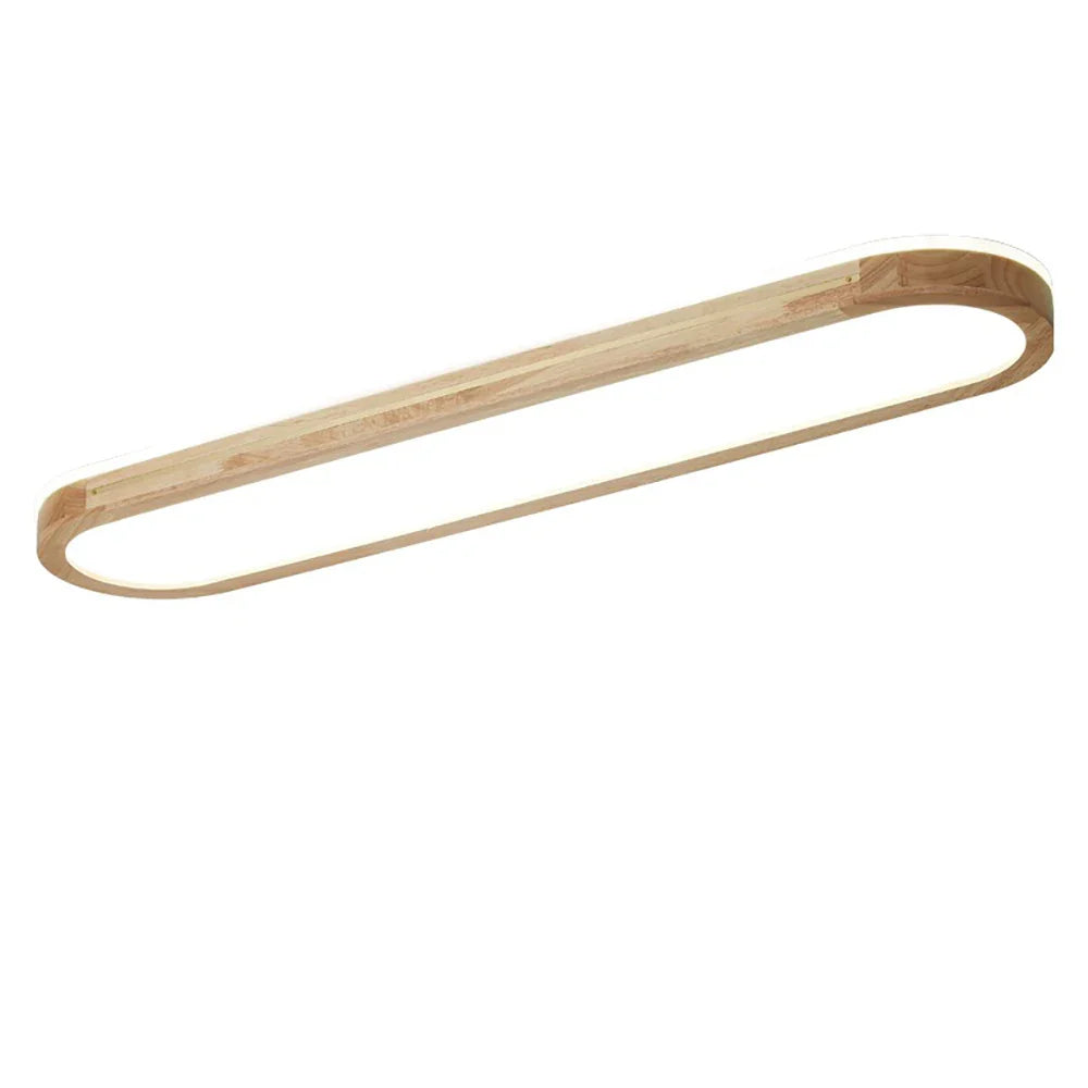 Afralia™ Wood LED Ceiling Lamp | Decorative Solid Wood & Acrylic Panels