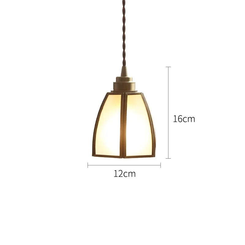 Afralia™ Glass Copper LED Pendant Lights: Modern Nordic Lighting for Home, Dining, & Restaurant