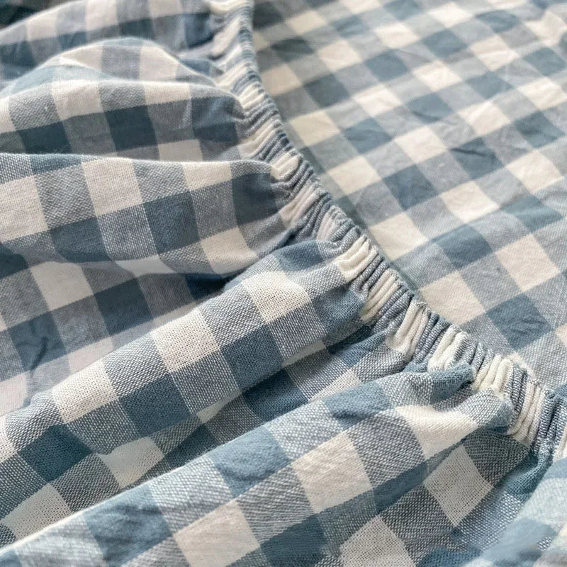 Afralia™ Maternal & Infant Grade Lattice Queen Fitted Sheet 180x200 - Durable & Elastic