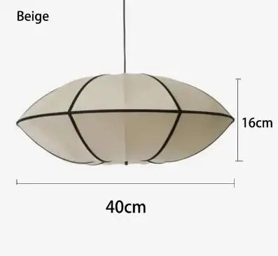 Afralia™ Fabric Pendant Light for Living Dining Bed Room - Vintage Style