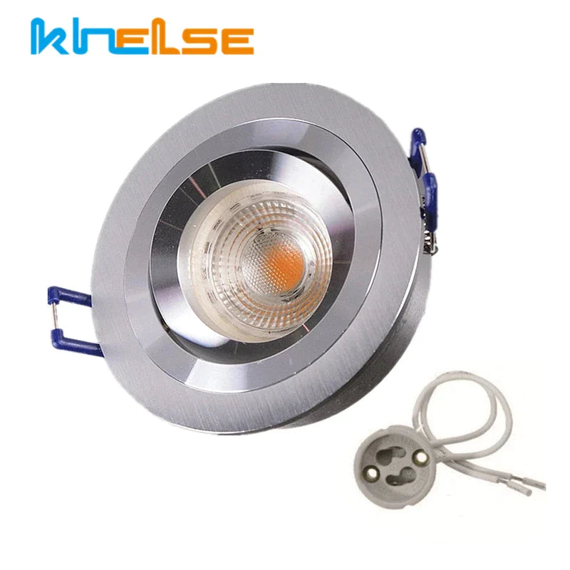 Afralia™ Round Adjustable Ring LED Ceiling Downlight GU10/MR16 Mounting Frame - Spot Lighting Fitting