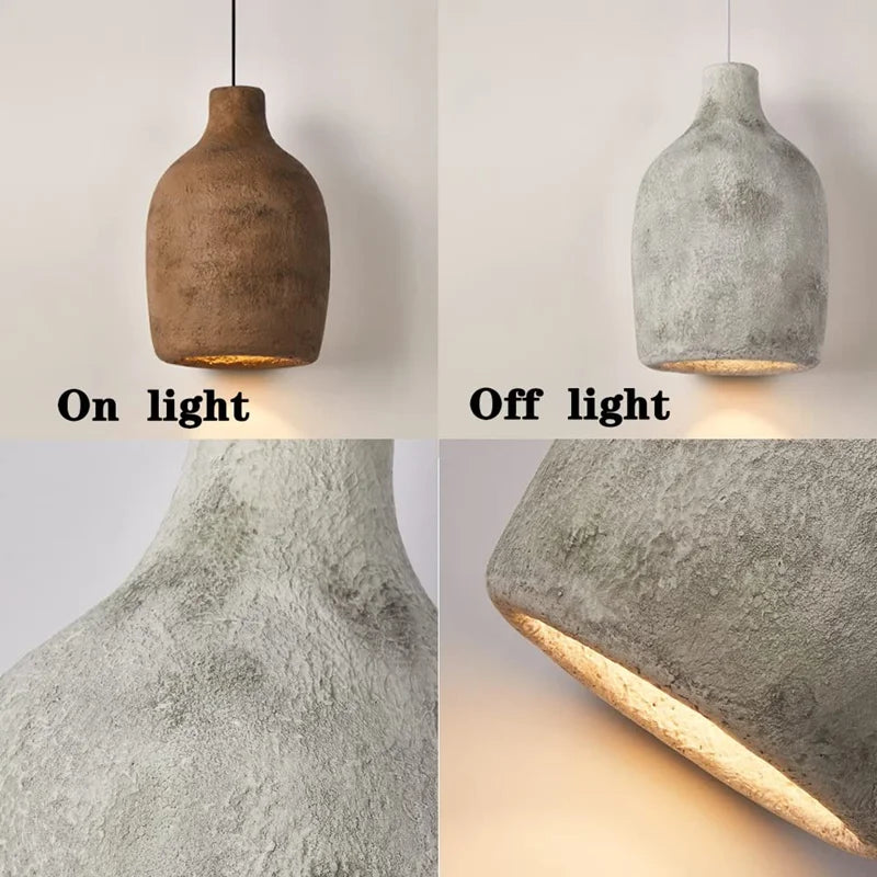 Afralia™ Japanese Style Resin Pendant Lights for Home Decor and Lighting Needs