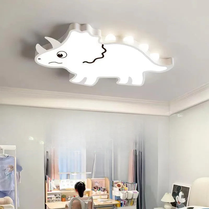 Afralia™ Kids Bedroom Ceiling Lamp Full Spectrum Eye Protection Cream Wind Airplane Theme