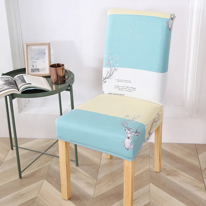 Afralia™ Stretch Print Chair Cover Slipcovers - Elastic Seat Case