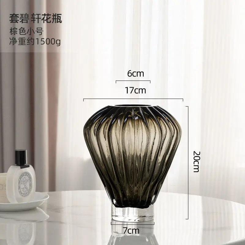 Afralia™ Blue Hot Air Balloon Vase, Lily Flower Arrangement Home Decoration