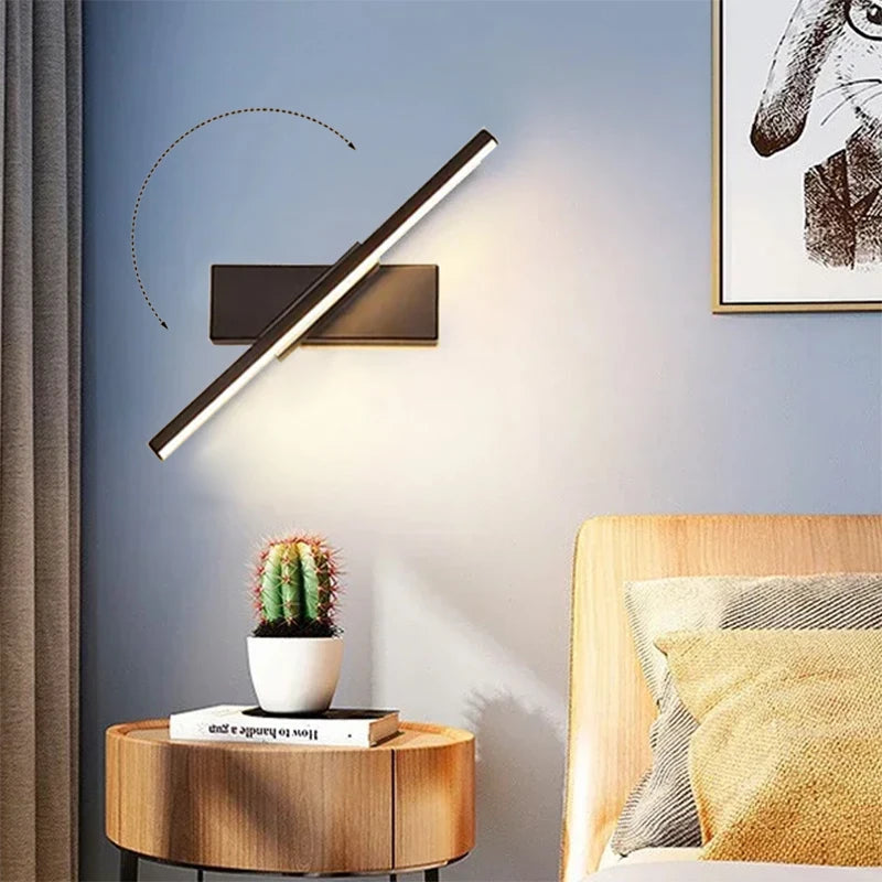 Afralia™ Modern LED Wall Light - Rotatable Mirror Lamp for Versatile Indoor Lighting