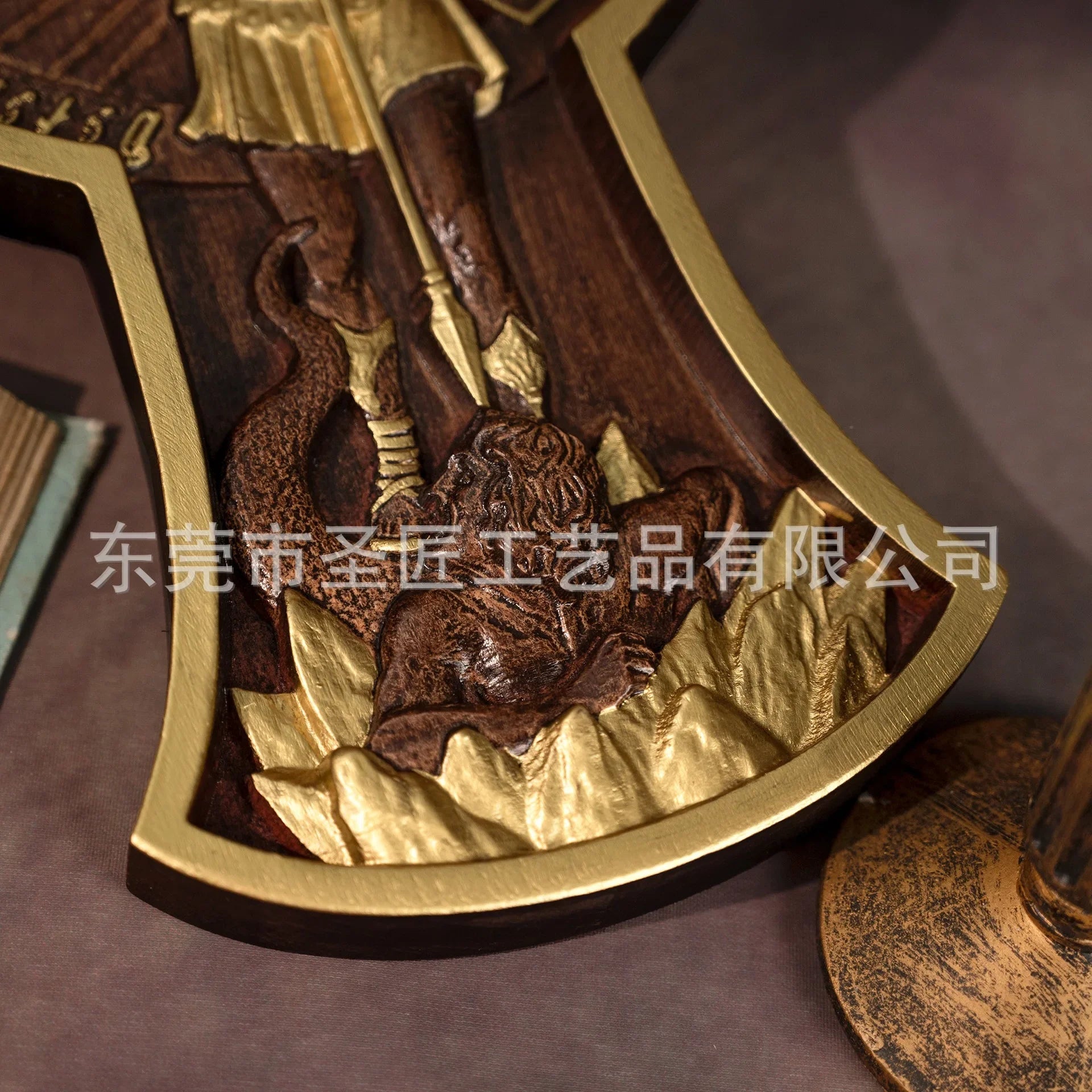Afralia™ Saint Michael Archangel Cross Statue for Home Wall Decor and Christian Gifts