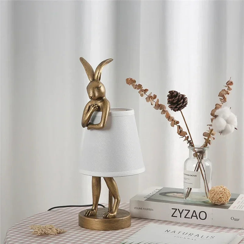 Afralia™ Rogue Rabbit LED Table Lamp for Bedroom Decor