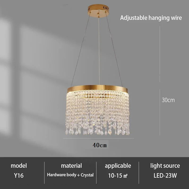 Afralia™ Crystal Chandelier: Modern Living Room, Dining Room, Kitchen Ceiling Light